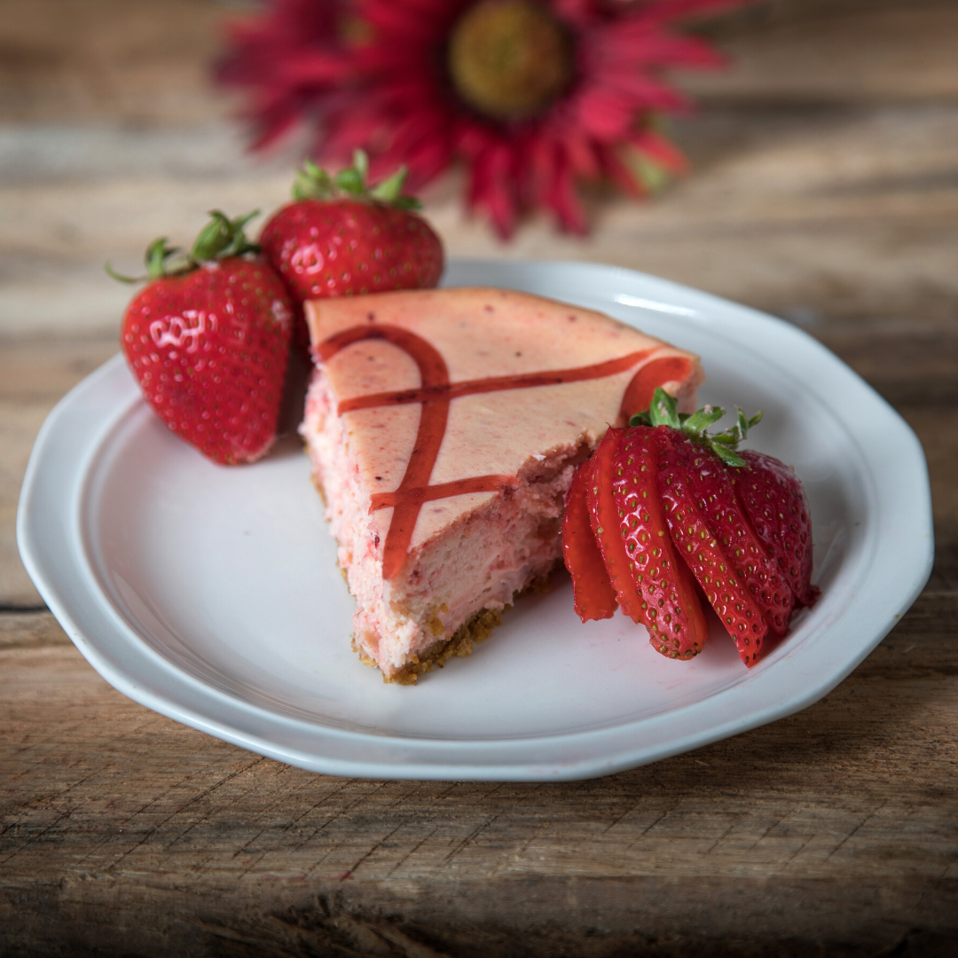 Strawberry Swirl Cheesecake