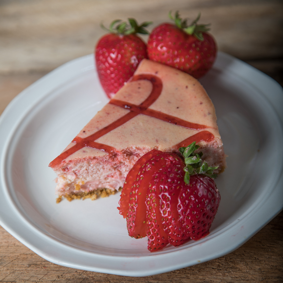 Strawberry Swirl Cheesecake